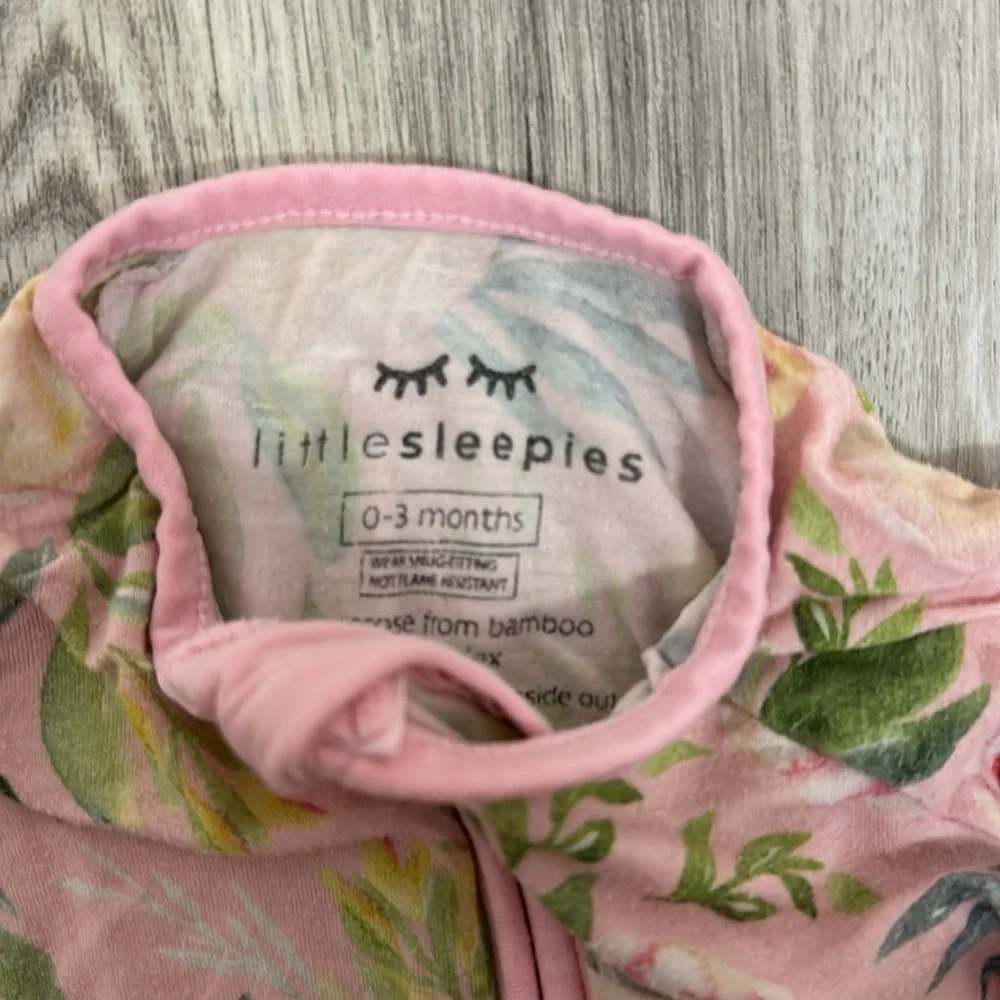 Little Sleepies Floral 0-3 Months Zippy